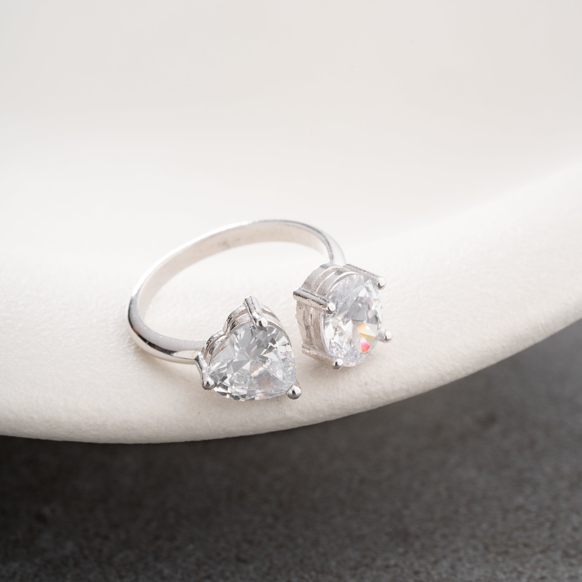 DUO DROP RING | 925 SILBER