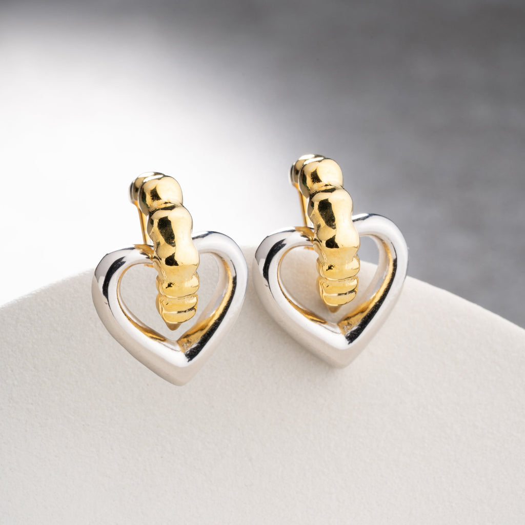 TOTI HEART OHRRINGE aus 925 Silber - Eleganter Ohrringe - AURIME