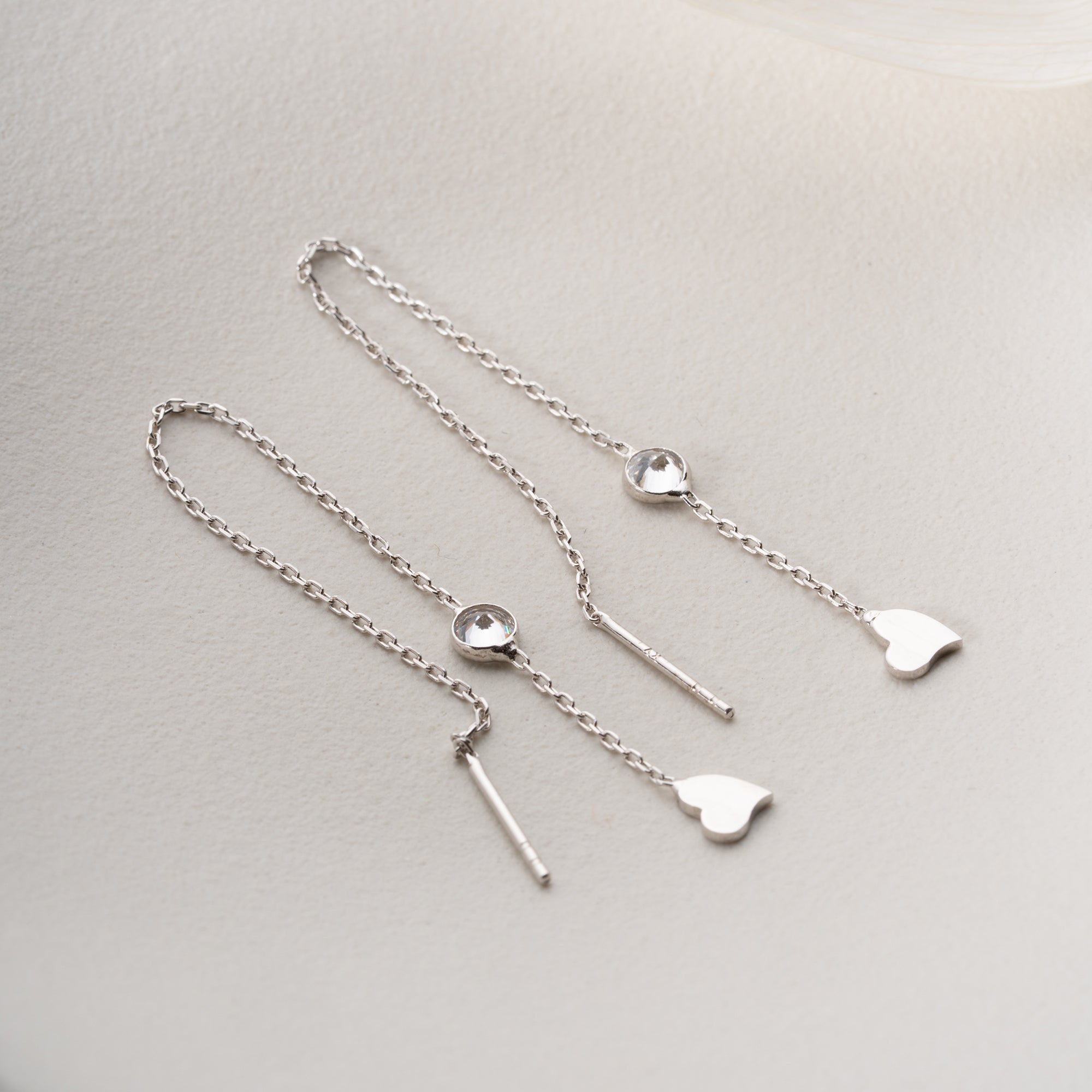 VUCO HEART OHRRINGE aus 925 Silber - Eleganter Ohrringe - AURIME