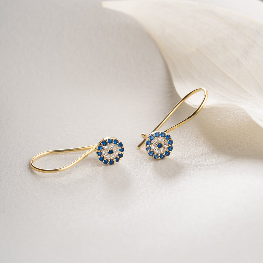 MINI NAZAR OHRRING aus 925 Silber - Eleganter Ohrringe - AURIME