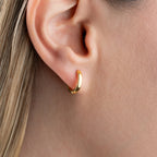 MINIMALISTISCHER BASIC-RING OHRRINGE | 925 SILBER