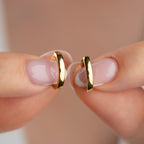 MINIMALISTISCHER BASIC-RING OHRRINGE | 925 SILBER