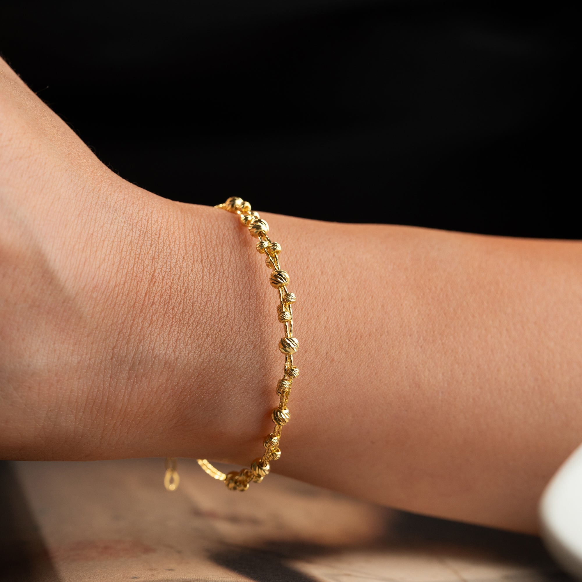 GOLD-SPIRAL-DORIKA ARMKETTE | 925 SILBER