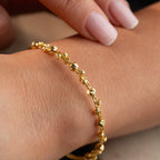 GOLD-SPIRAL-DORIKA ARMKETTE | 925 SILBER