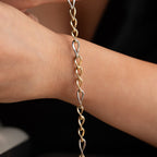 ASYMMETRISCHE ARMKETTE | 925 SILBER