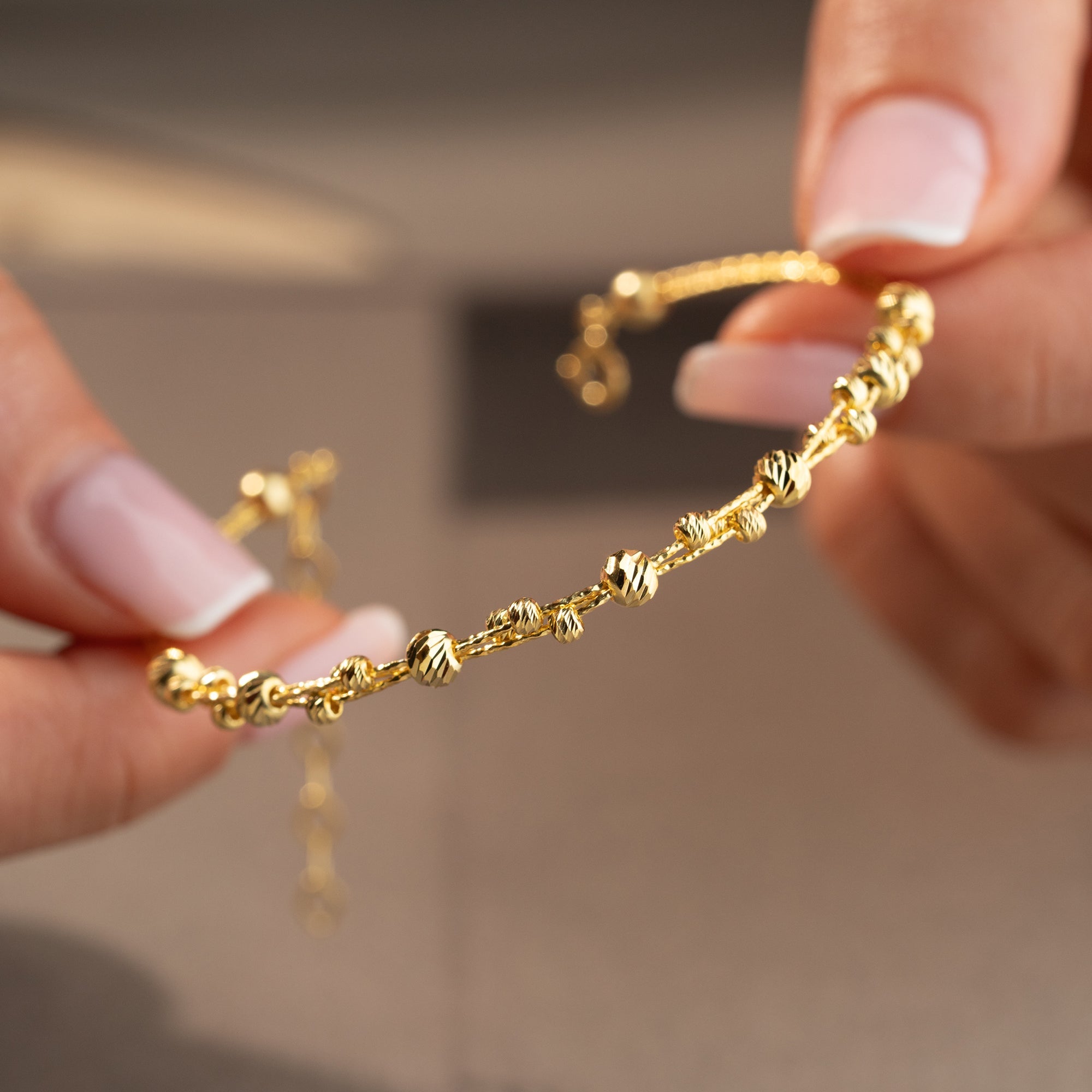 GOLD-SPIRAL-DORIKA ARMKETTE | 925 SILBER
