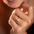 MARQUISE-STEIN RING | 925 SILBER
