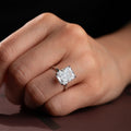SILBERNER QUADRATISCHER STEIN RING | 925 SILBER