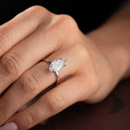 MARQUISE-STEIN RING | 925 SILBER