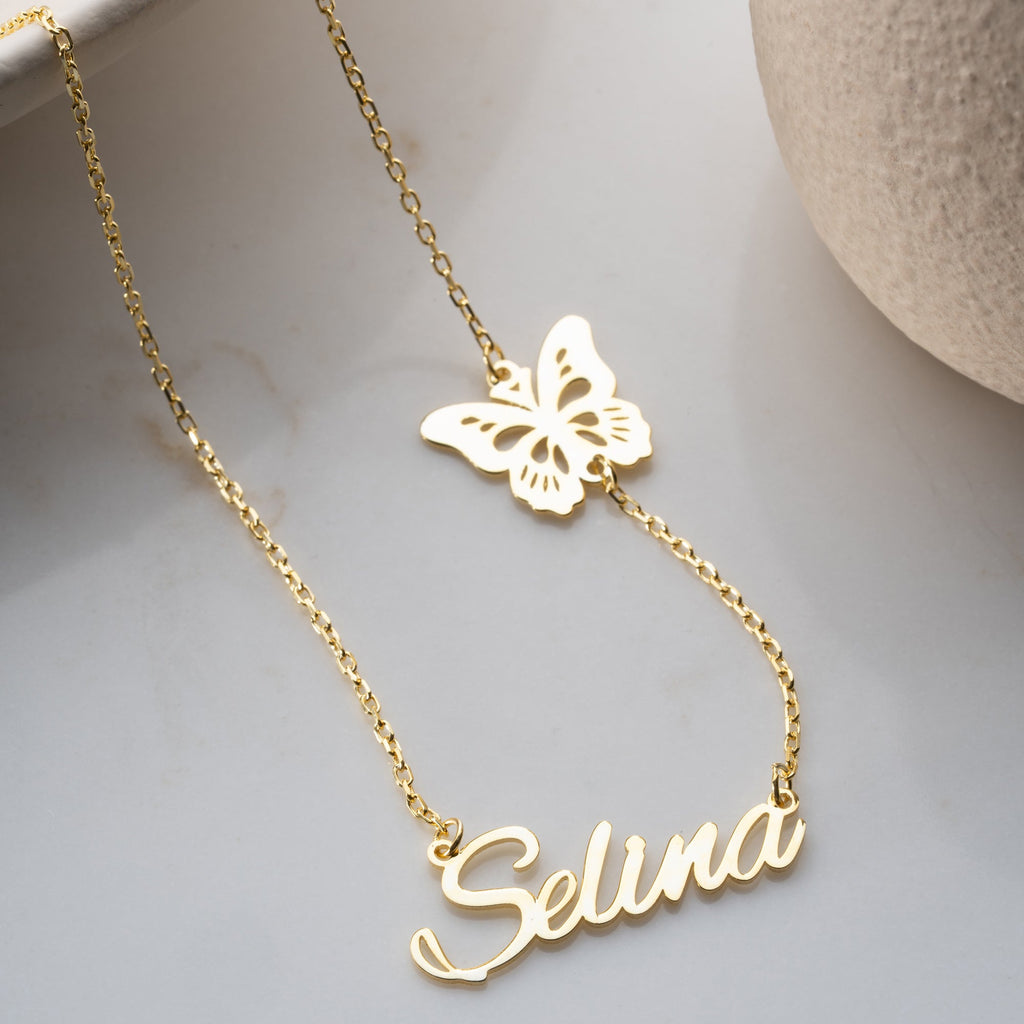 BIG BUTTERFLY NAMENSKETTE | 925 SILBER