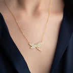 LIBELLE HALSKETTE aus 925 Silber - Eleganter Halskette - AURIME