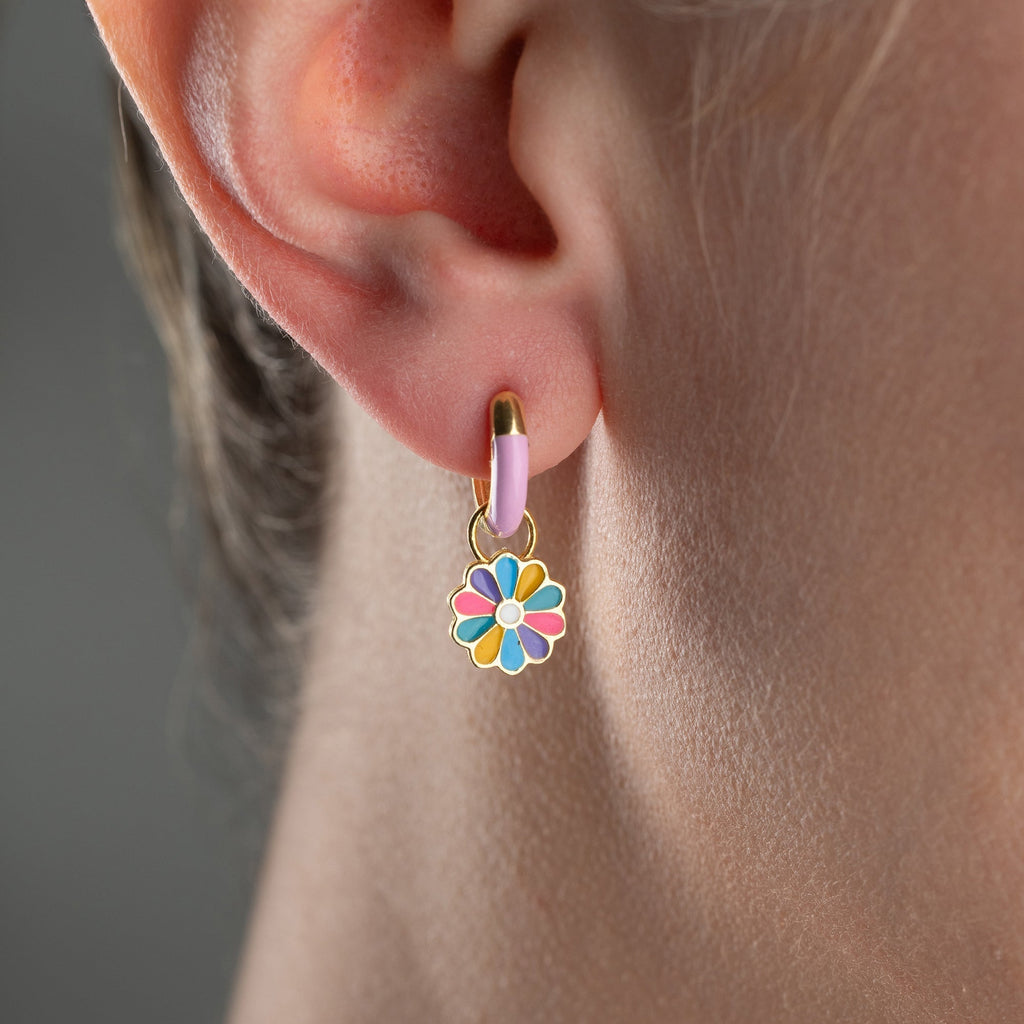 KINDER DAISY OHRRINGE aus 925 Silber - Eleganter Ohrringe - AURIME