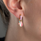 KINDER UNICORN OHRRINGE aus 925 Silber - Eleganter Ohrringe - AURIME