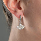 ZIRKONIA FÄCHER OHRRINGE aus 925 Silber - Eleganter Ohrringe - AURIME