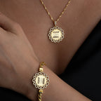 WAVE GRAVUR HALSKETTE | ARMBAND SET | 925 SILBER