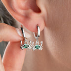 ZIRKONIA KREBS OHRRINGE aus 925 Silber - Eleganter Ohrringe - AURIME