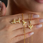 BEE HALSKETTE | ARMBAND | OHRRING SET | 925 SILBER