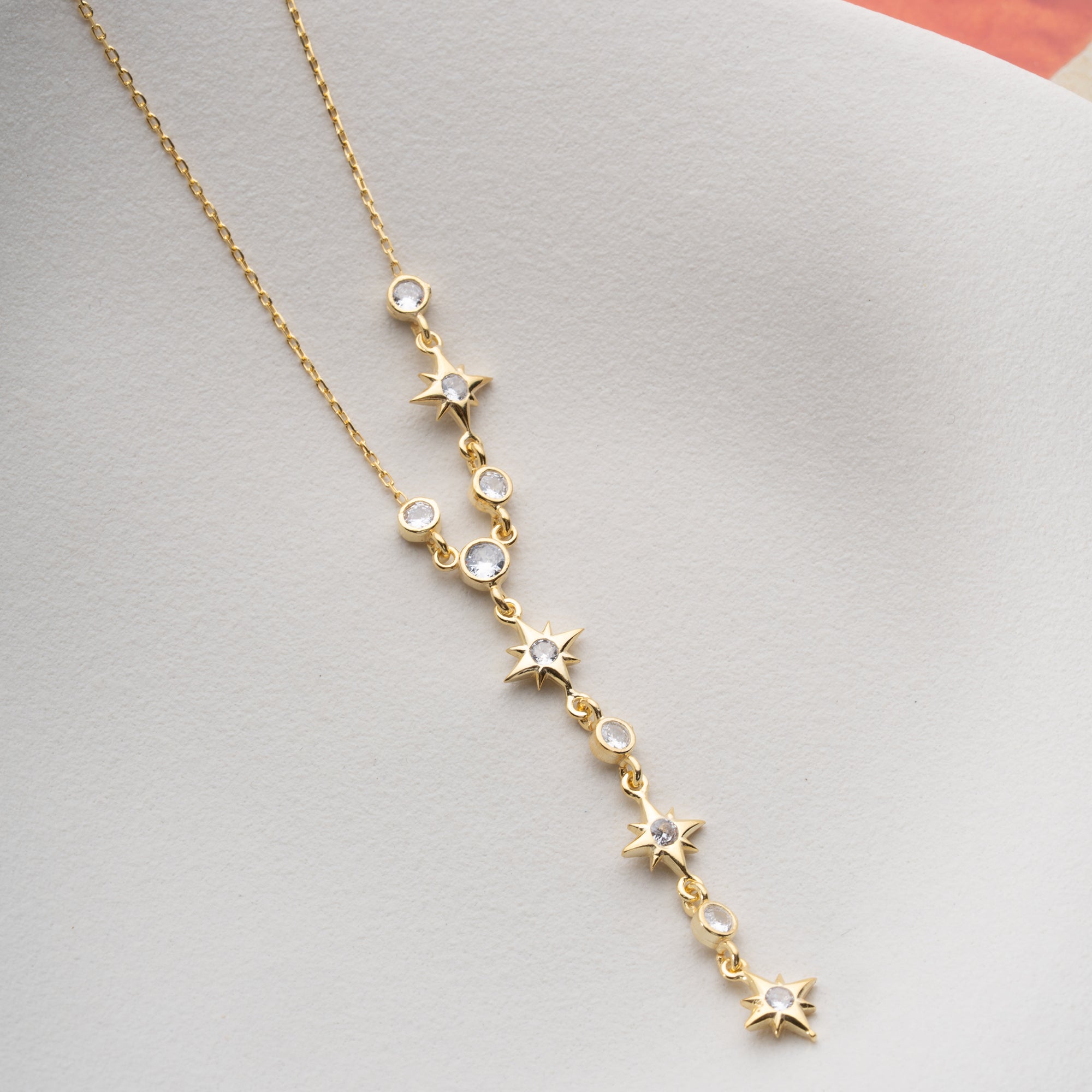 STERN Y KETTE aus 925 Silber - Eleganter Halskette - AURIME