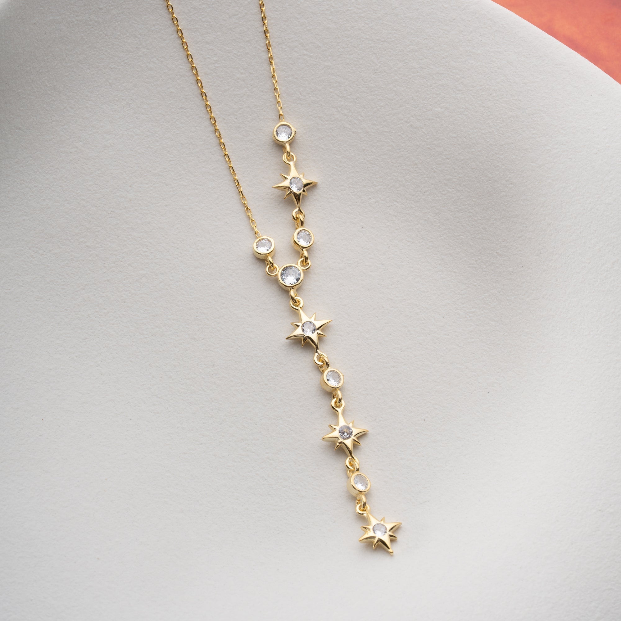 STERN Y KETTE aus 925 Silber - Eleganter Halskette - AURIME