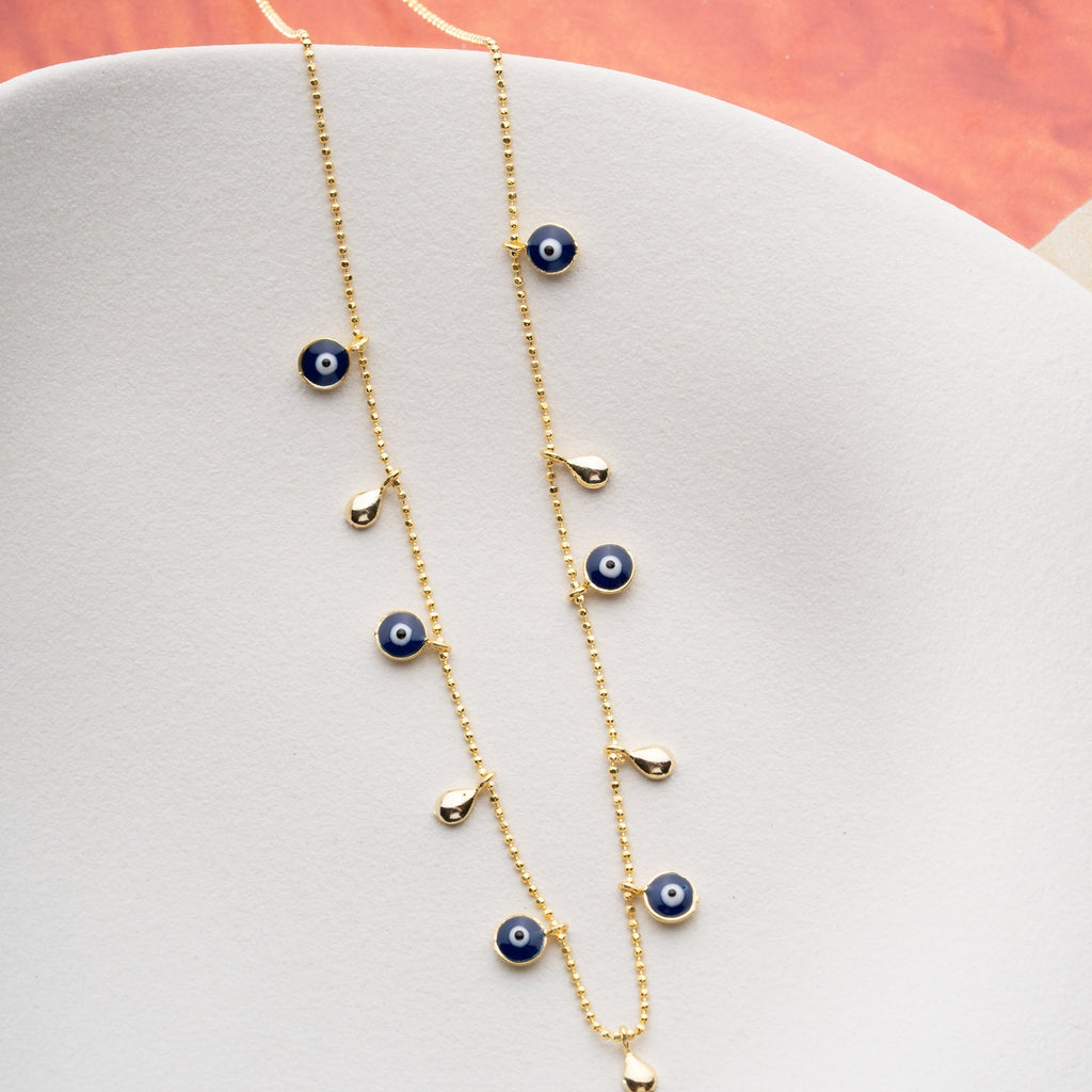 DROP X NAZAR KETTE aus 925 Silber - Eleganter Halskette - AURIME