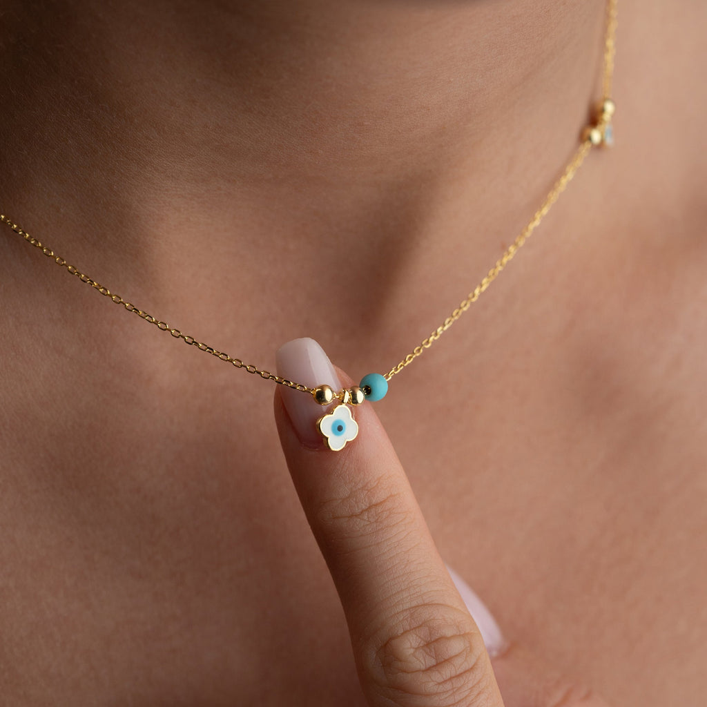 MINI DAISY HALSKETTE| 925 SILBER