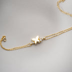 BUTTERFLY STONE ARMBAND aus 925 Silber - Eleganter Armband - AURIME