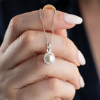 ZIRKONIA PEARL HALSKETTE aus 925 Silber - Eleganter Halskette - AURIME