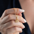 ZIRKONIA KREBS HALSKETTE aus 925 Silber - Eleganter Halskette - AURIME