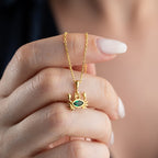 ZIRKONIA KREBS HALSKETTE aus 925 Silber - Eleganter Halskette - AURIME