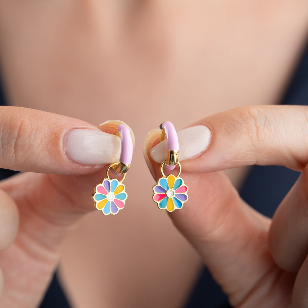 KINDER DAISY OHRRINGE aus 925 Silber - Eleganter Ohrringe - AURIME