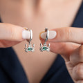 Zirkonia Krebs Ohrringe aus 925 Silber von Aurime, detailreiche und elegante Ohrschmuckstücke.