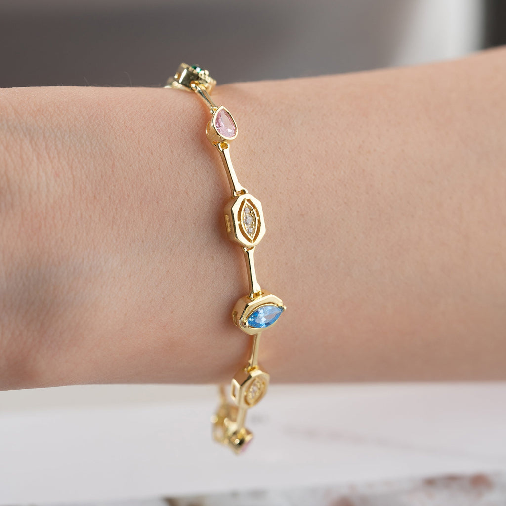 DESIGN BUNTES ARMBAND | 925 SILBER