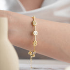 DESIGN ARMBAND aus 925 Silber - Eleganter Armband - AURIME
