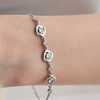 DESIGN ARMBAND aus 925 Silber - Eleganter Armband - AURIME