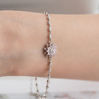 LOTUS ARMKETTE aus 925 Silber - Eleganter Halskette - AURIME