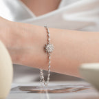 LOTUS ARMKETTE aus 925 Silber - Eleganter Halskette - AURIME