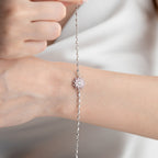 LOTUS ARMKETTE aus 925 Silber - Eleganter Halskette - AURIME