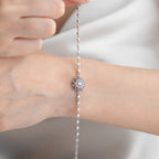 LOTUS ARMKETTE aus 925 Silber - Eleganter Halskette - AURIME