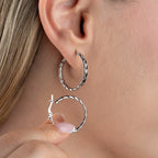 ZEITLOS OHRRINGE | 925 SILBER