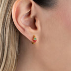 MINI-ERDBEERE OHRRINGE | 925 SILBER
