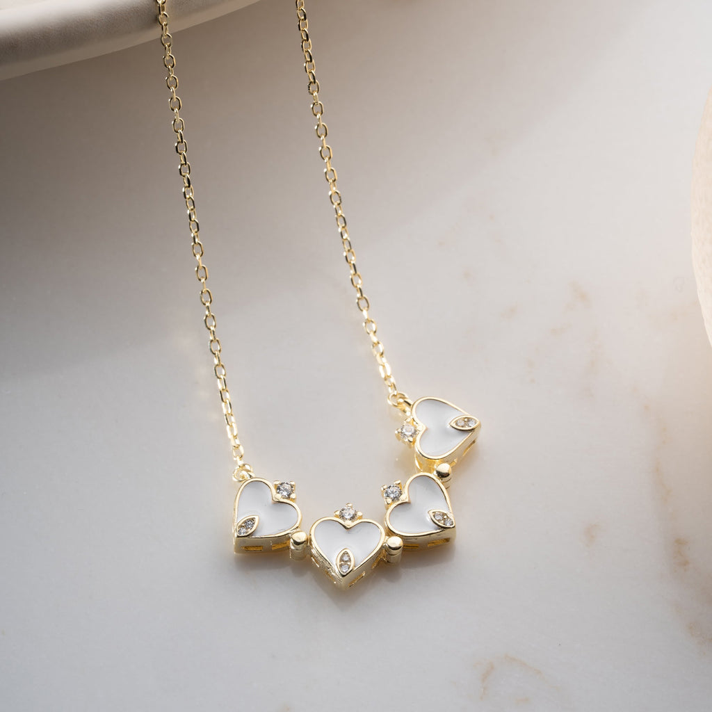 PEVE HEART KETTE aus 925 Silber - Eleganter Halskette - AURIME