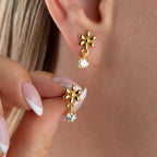 MINI-GÄNSEBLÜMCHEN OHRRINGE | 925 SILBER