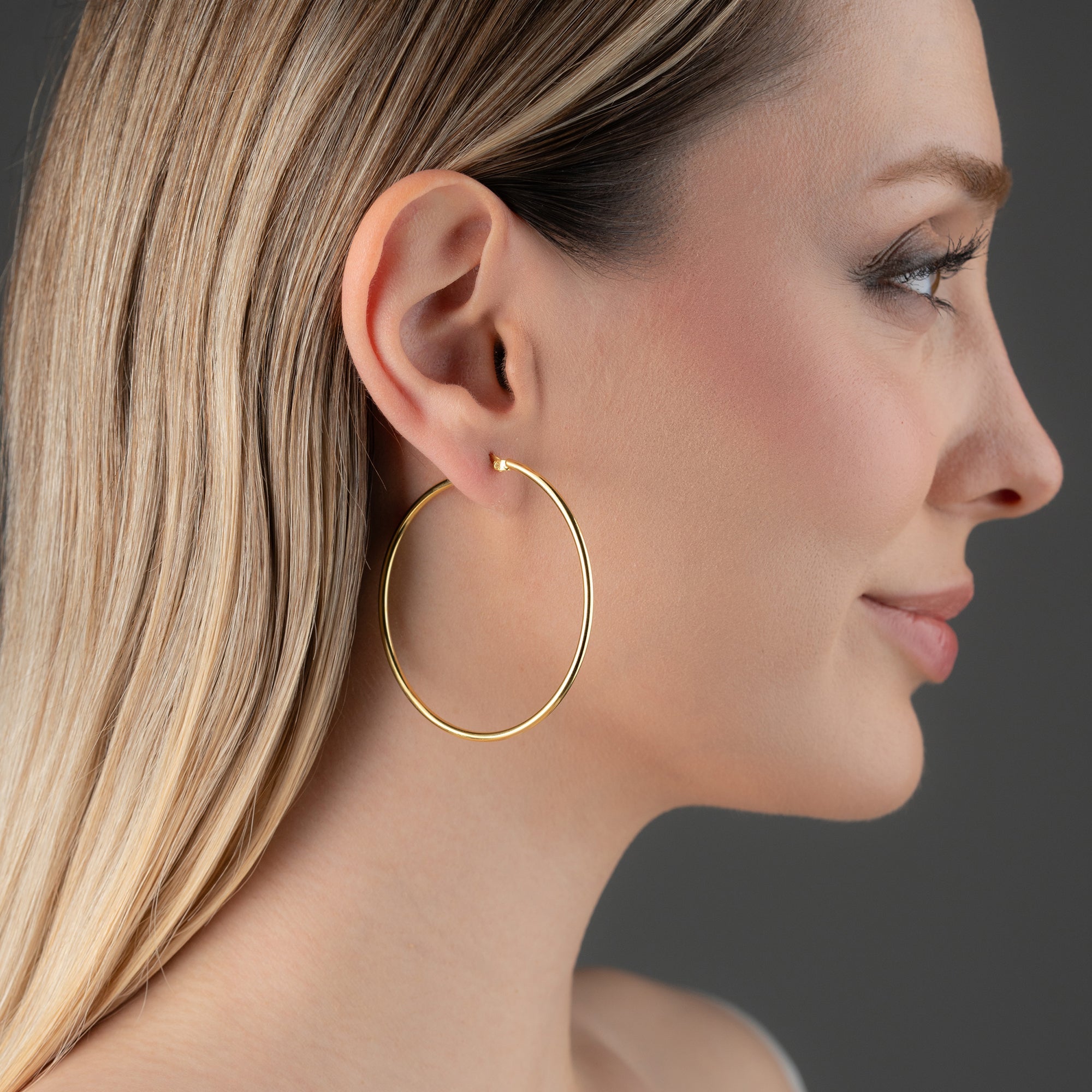 GROSSE CREOLEN OHRRINGE | 925 SILBER