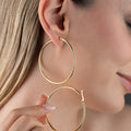 GROSSE CREOLEN OHRRINGE | 925 SILBER