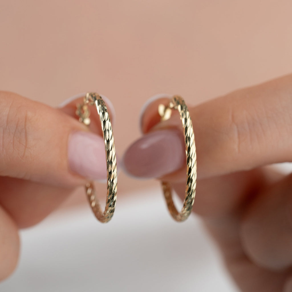 FEINE KORDELL OHRRINGE | 925 SILBER