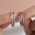 EINE BASIC OHRRINGE | 925 SILBER