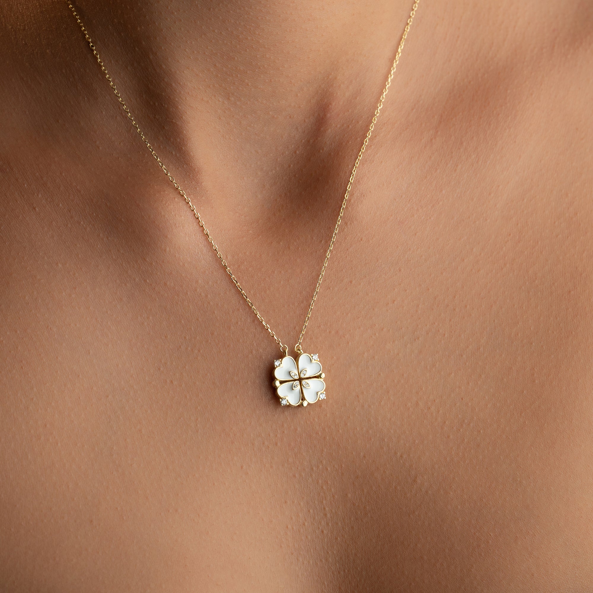 PEVE HEART KETTE aus 925 Silber - Eleganter Halskette - AURIME
