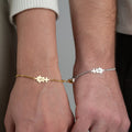 PUZZLE HERZ PARTNERARMBAND | 925 SILBER