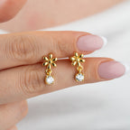 MINI-GÄNSEBLÜMCHEN OHRRINGE | 925 SILBER
