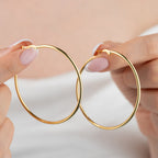 GROSSE CREOLEN OHRRINGE | 925 SILBER